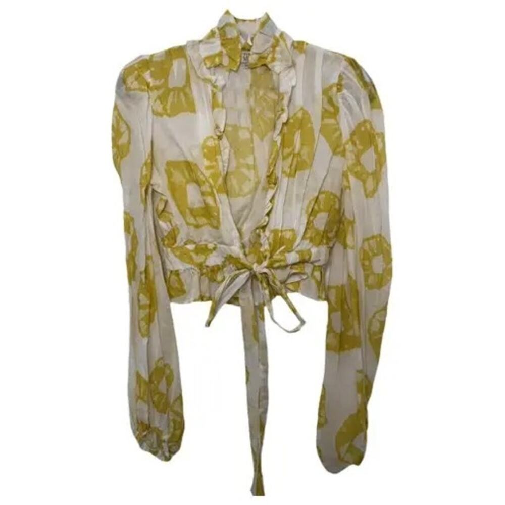 ZINI Tie-Front Blouse – EU Size 40 (US Medium)